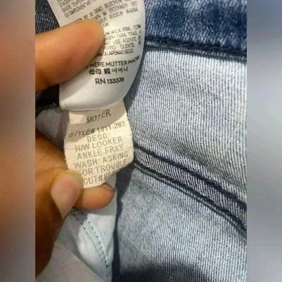 Mother Denim - High Waisted Looker Ankle Fray Woman Jeans Size 29 - Picture 3 of 9